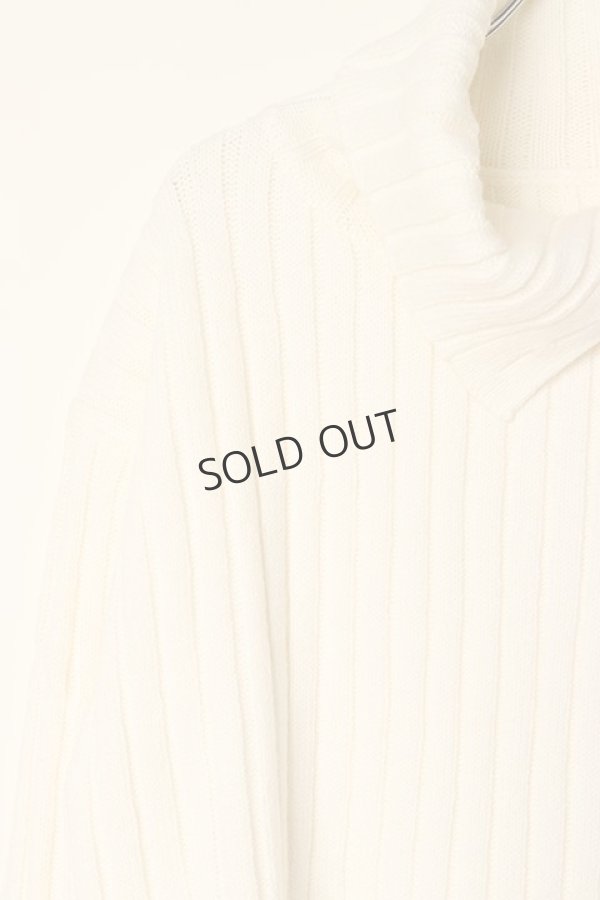 画像3: {SOLD}グレースコンチネンタル｜GRACE CONTINENTAL グレースクラス GRACE CLASS オフタートルリブニット{-BBA} (3)