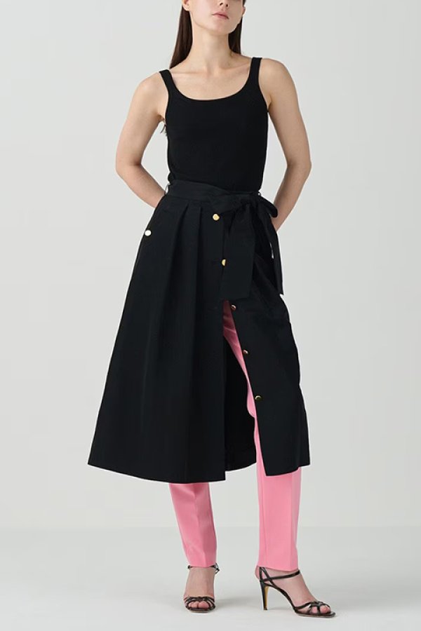 画像7: 【 40%OFF セール52,800円→31,680円】 グレースコンチネンタル|GRACE CONTINENTAL グレースクラス GRACE CLASS レイヤードタックスカート{-BDA} (7)