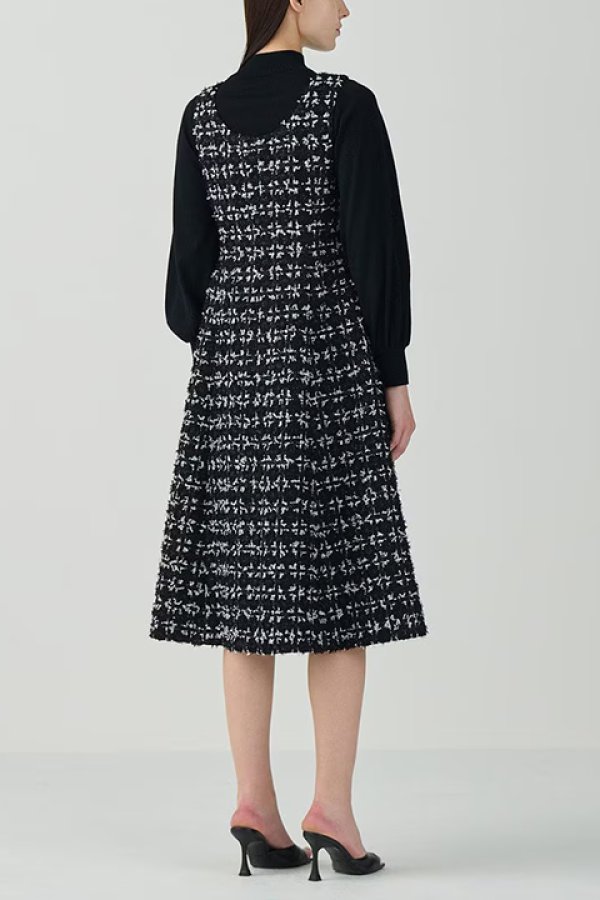 画像2: 【 40%OFF セール140,800円→84,480円】 グレースコンチネンタル|GRACE CONTINENTAL グレースクラス GRACE CLASS TweedDress{-BDA} (2)