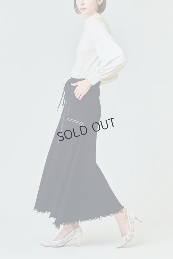 画像5: {SOLD}グレースコンチネンタル｜GRACE CONTINENTAL グレースクラス GRACE CLASS ミラノリブロングスカート{-BES} (5)