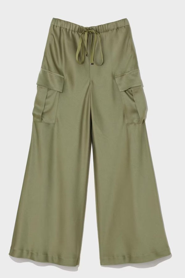 画像8: 【 30%OFF セール39,600円→27,720円】 グレースコンチネンタル｜GRACE CONTINENTAL グレースクラス GRACE CLASS ダブルサテンイージーパンツ{-BEA} (8)