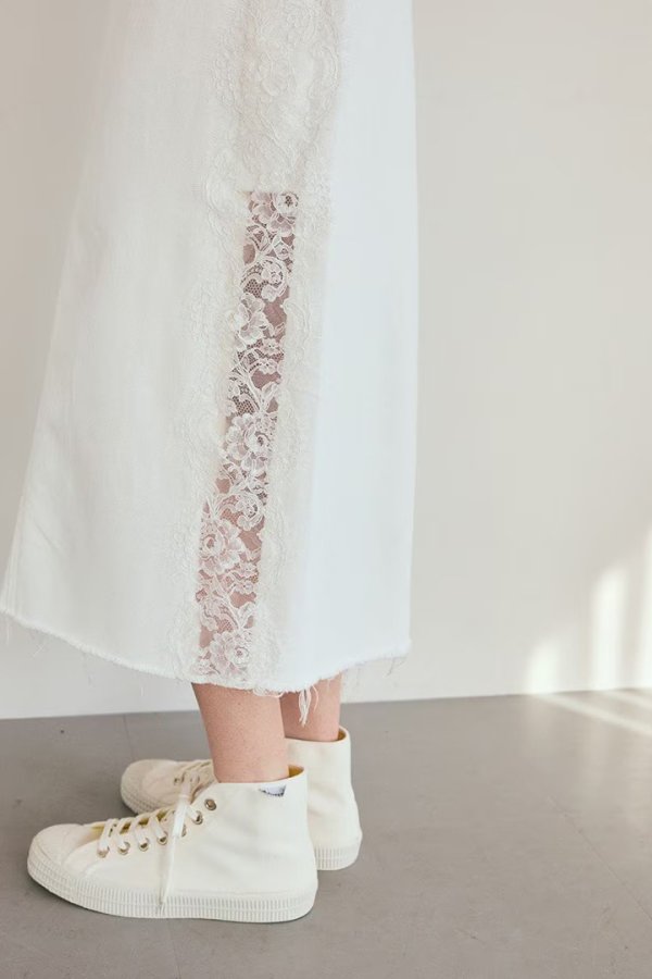 画像5: グレースコンチネンタル｜GRACE CONTINENTAL グレースクラス GRACE CLASS サイドレースデニムスカート{-BFS} (5)