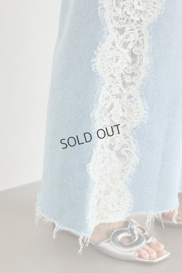 画像7: グレースコンチネンタル｜GRACE CONTINENTAL グレースクラス GRACE CLASS サイドレースデニムスカート{-BFS} (7)