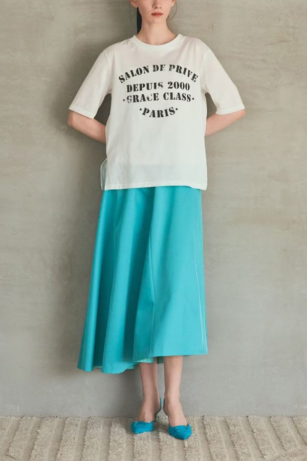 画像2: グレースコンチネンタル｜GRACE CONTINENTAL グレースクラス GRACE CLASS ステンシルレタードT{-BFS} (2)