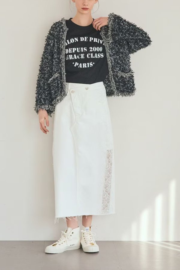 画像5: グレースコンチネンタル｜GRACE CONTINENTAL グレースクラス GRACE CLASS ステンシルレタードT{-BFS} (5)