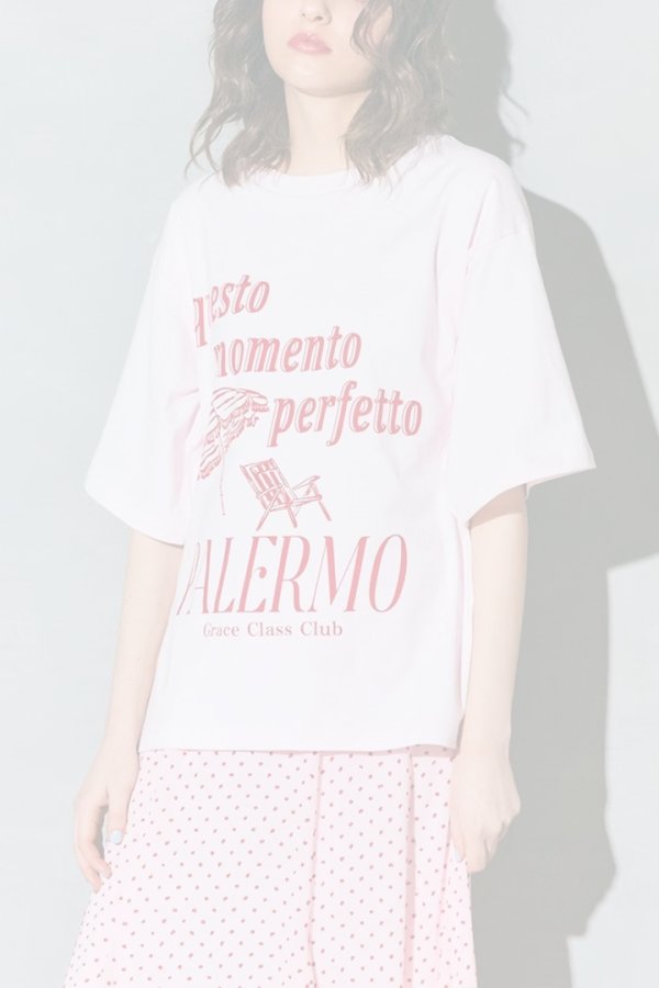 画像1:   グレースコンチネンタル｜GRACE CONTINENTAL グレースクラス GRACE CLASS リゾートビーチTシャツ{-BFS} (1)