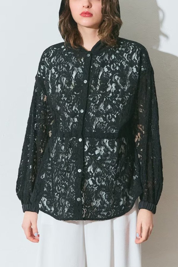 画像7: グレースコンチネンタル｜GRACE CONTINENTAL グレースクラス GRACE CLASS コードレースフーディ{-BFS} (7)