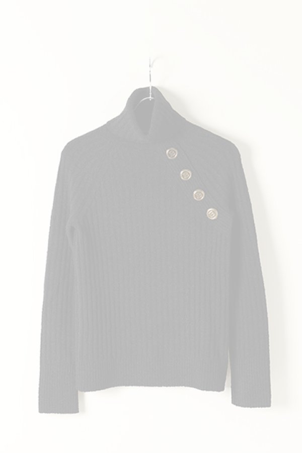 画像1:   BALMAIN バルマン BF2 KNIT H-NECK BUTTON{-BJA} (1)