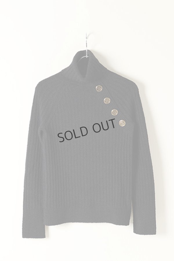 画像1: {SOLD}BALMAIN バルマン BF2 KNIT H-NECK BUTTON{-BJA} (1)