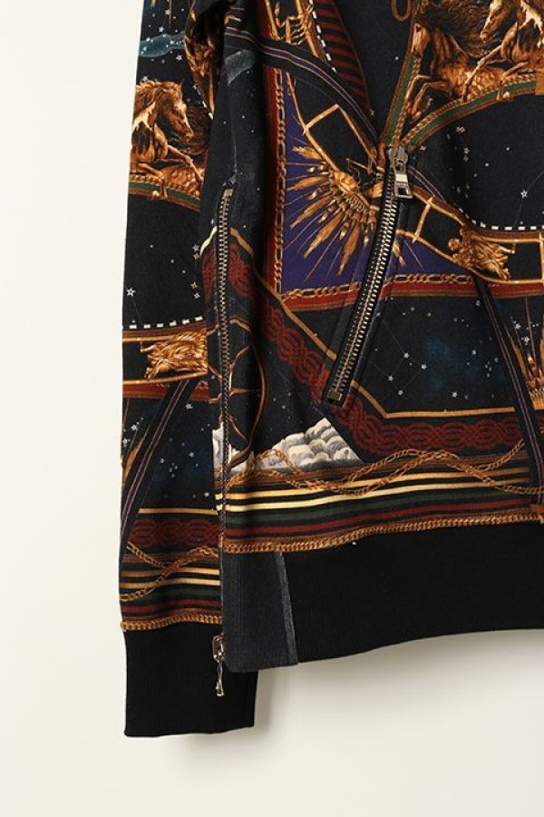 画像3: 【 30%OFF セール170,500円→119,350円】 BALMAIN バルマン BH2 C&S HOODIE SCARF PRINT{-BJA} (3)