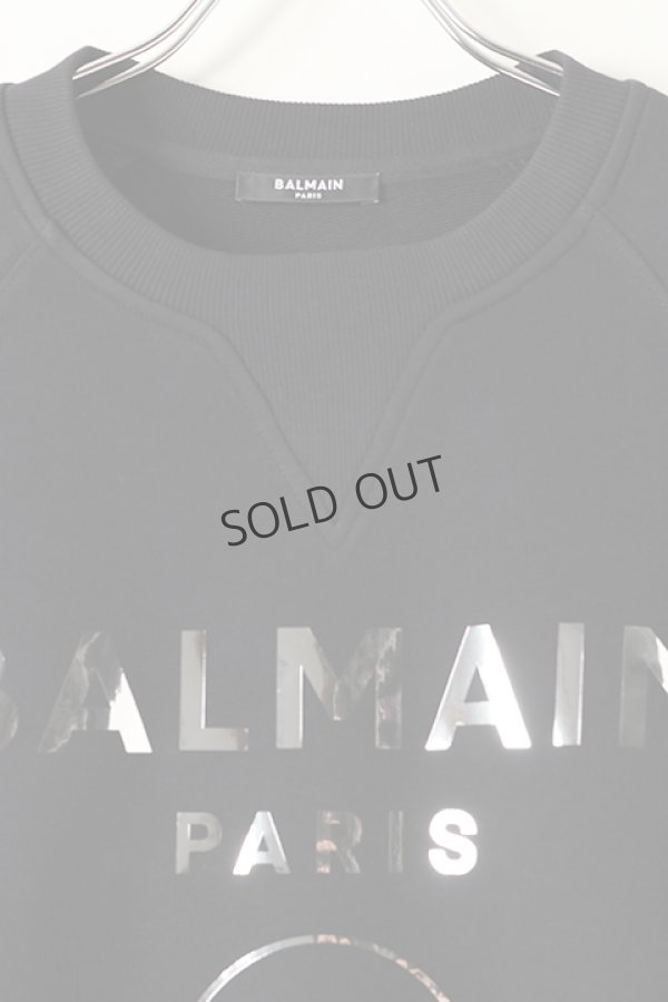画像2: {SOLD}BALMAIN バルマン C&S FOIL SWEAT{-BJA} (2)