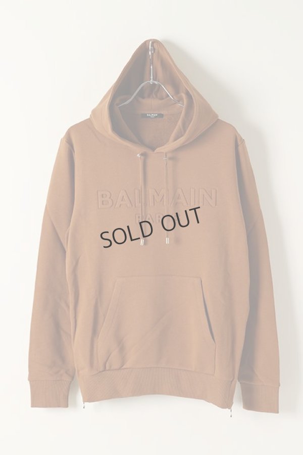 画像1: {SOLD}BALMAIN バルマン C&S HOODIE EMBOSS LOGO{-BJA} (1)