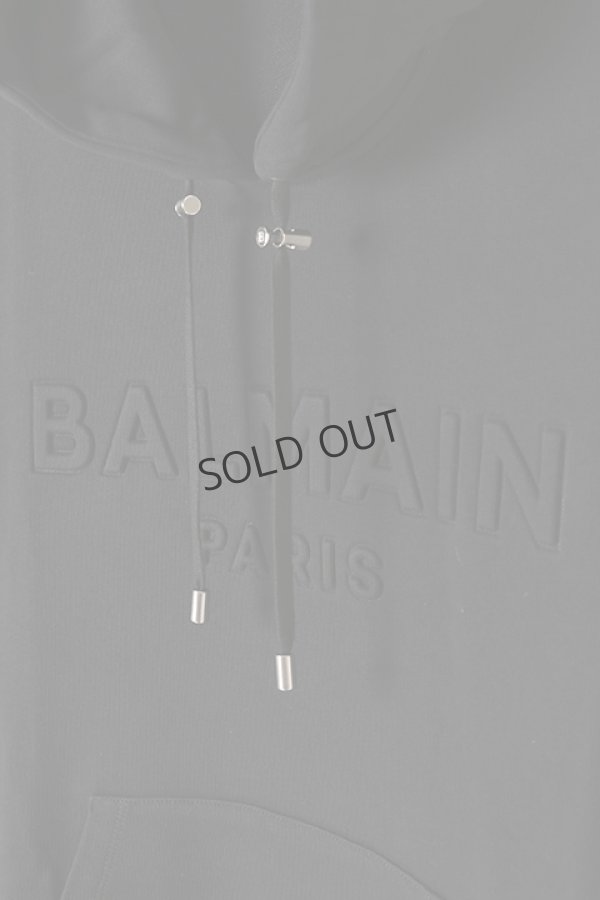 画像3: {SOLD}BALMAIN バルマン BH2 C&S HOODIE EMBOSS LOGO{-BJA} (3)