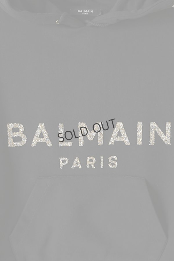 画像2: {SOLD}BALMAIN バルマン BF1 C&S CROPPED SEQUINED LOGO{-BJA} (2)