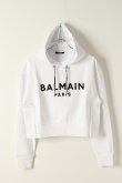 画像1: {SOLD}BALMAIN バルマン C&S CROPPED FLOCKED LOGO{-BJA} (1)