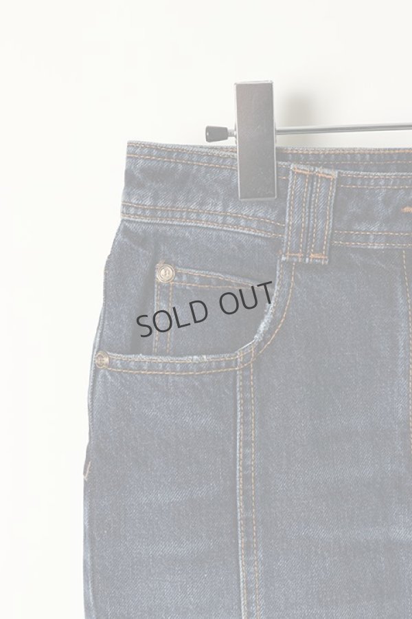 画像2: {SOLD}BALMAIN バルマン BF2 SKIRT DENIM H-WAIST LONG{-BJA} (2)