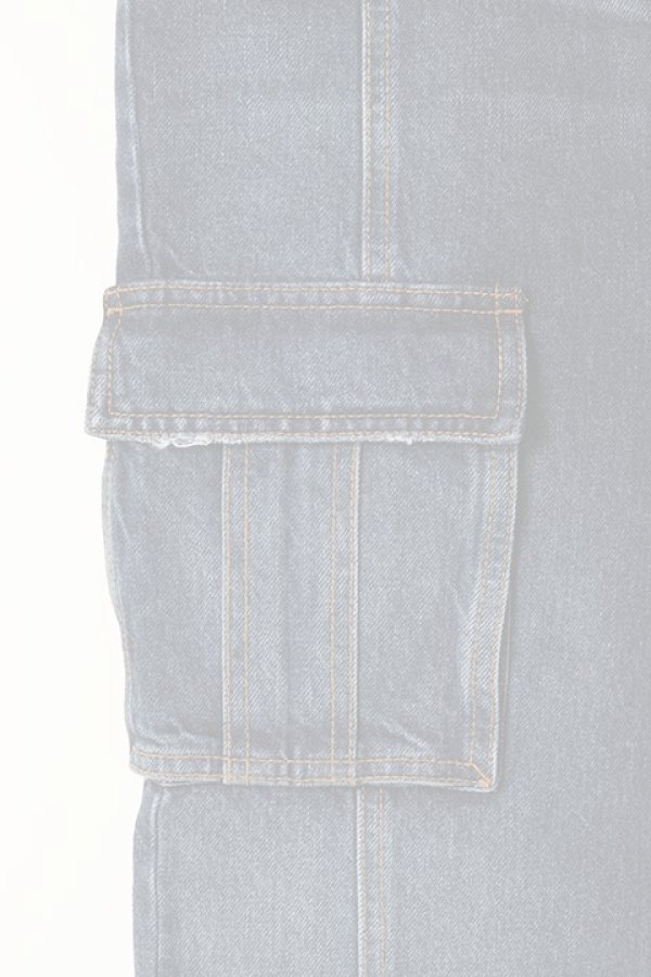画像3:   BALMAIN バルマン BF2 SKIRT DENIM H-WAIST LONG{-BJA} (3)