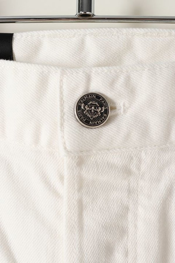 画像3: 【 30%OFF セール138,600円→97,020円】 BALMAIN バルマン BH1 PANTS DENIM BIKER SLIM WHT{-BJA} (3)