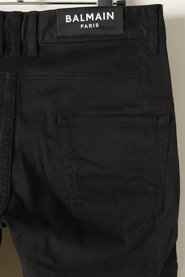画像4: 【 30%OFF セール123,200円→86,240円】 BALMAIN バルマン BH2 PANTS DENIM TAPERD MOLESK{-BJA} (4)