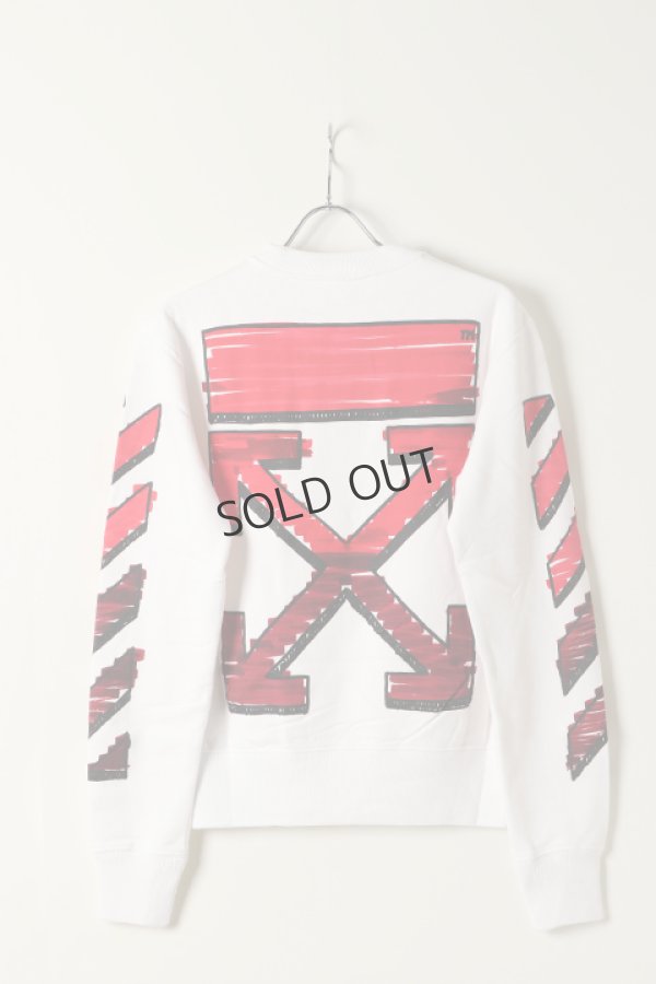 画像1: {SOLD}Off-white オフホワイト MAKER SLIM CREWNECK{0MBA025R21FLE004-WT-BAS} (1)