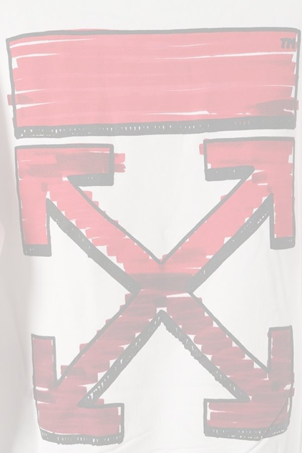 画像2:   Off-white オフホワイト MAKER SLIM CREWNECK{0MBA025R21FLE004-WT-BAS} (2)
