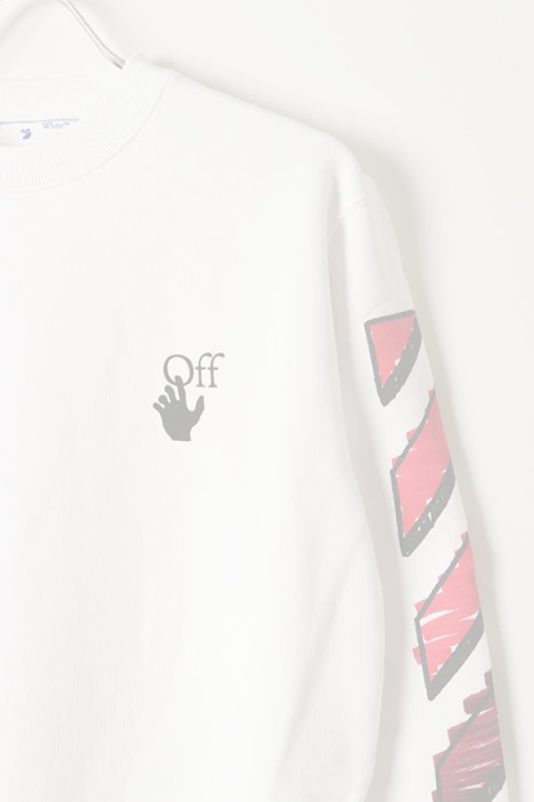 画像5:   Off-white オフホワイト MAKER SLIM CREWNECK{0MBA025R21FLE004-WT-BAS} (5)