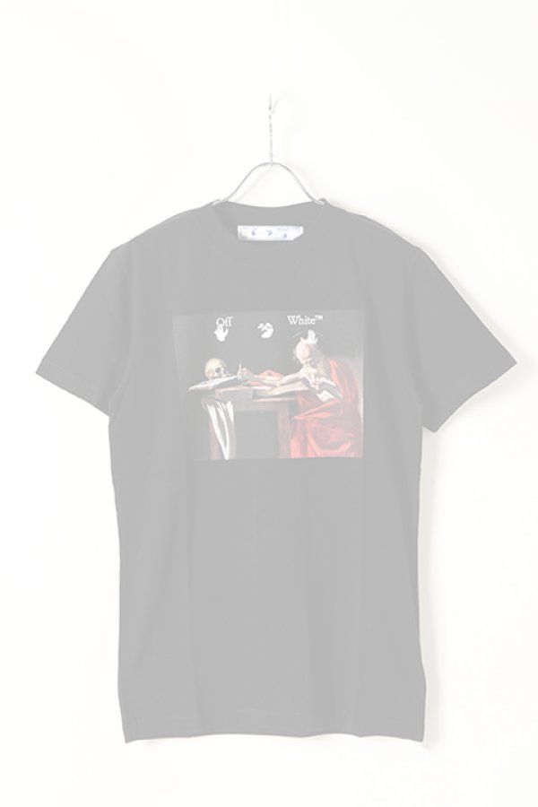 画像1:  {SOLD} Off-white オフホワイト CARAVAGGIO S/S OVERSIZED T-SHIRT{0MAA027R21JER004-BK-BAS} (1)