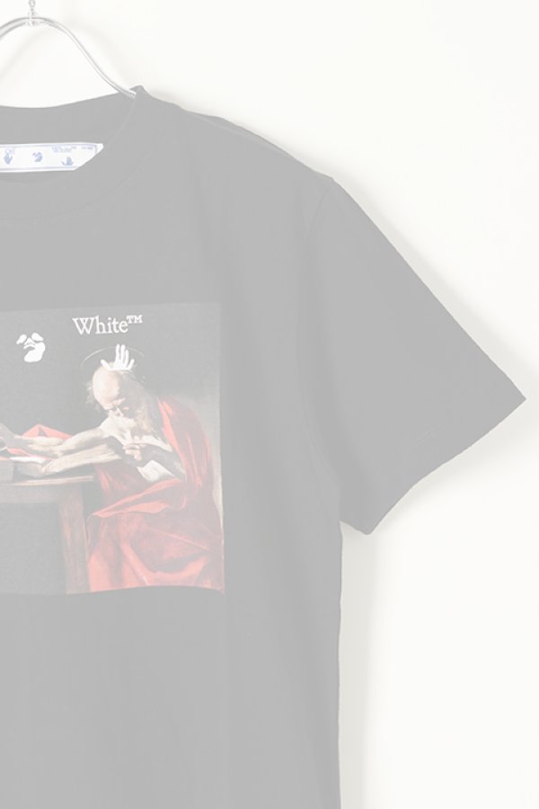 画像3:  {SOLD} Off-white オフホワイト CARAVAGGIO S/S OVERSIZED T-SHIRT{0MAA027R21JER004-BK-BAS} (3)