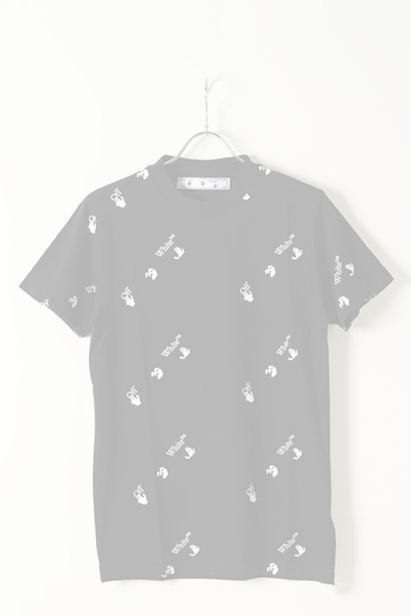 画像1:  {SOLD} Off-white オフホワイト OW ALLOVER S/S SLIM TEE{0MAA027R21JER012-BK-BAS} (1)