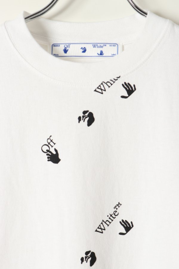 画像2: 【 30%OFF セール47,300円→33,110円】 Off-white オフホワイト ALLOVER LOGO S/S T-SHIRT{0MAA027R21JER012-BAS} (2)
