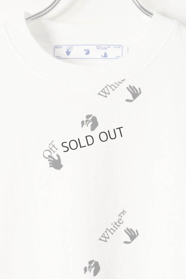 画像2: {SOLD}Off-white オフホワイト ALLOVER LOGO S/S T-SHIRT{0MAA027R21JER012-BAS} (2)