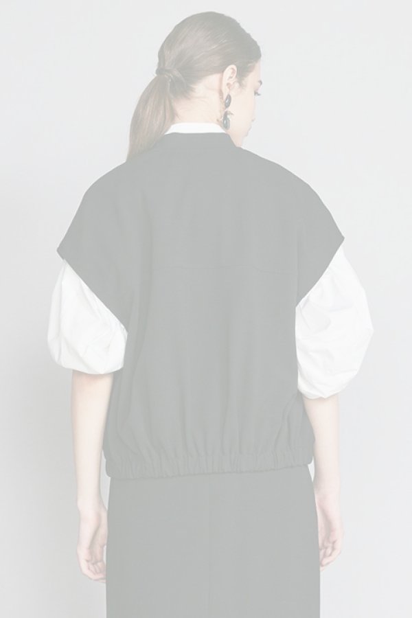 画像3:   ダブスタ ダブルスタンダードクロージング｜DOUBLE STANDARD CLOTHING ニットジョーゼットダブルベストブルゾン{-BCA} (3)