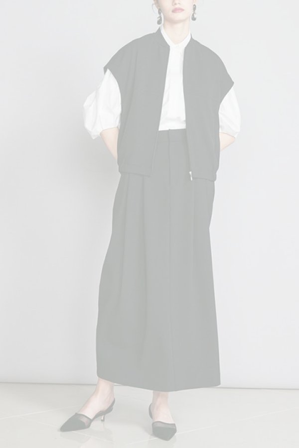 画像4:   ダブスタ ダブルスタンダードクロージング｜DOUBLE STANDARD CLOTHING ニットジョーゼットダブルベストブルゾン{-BCA} (4)