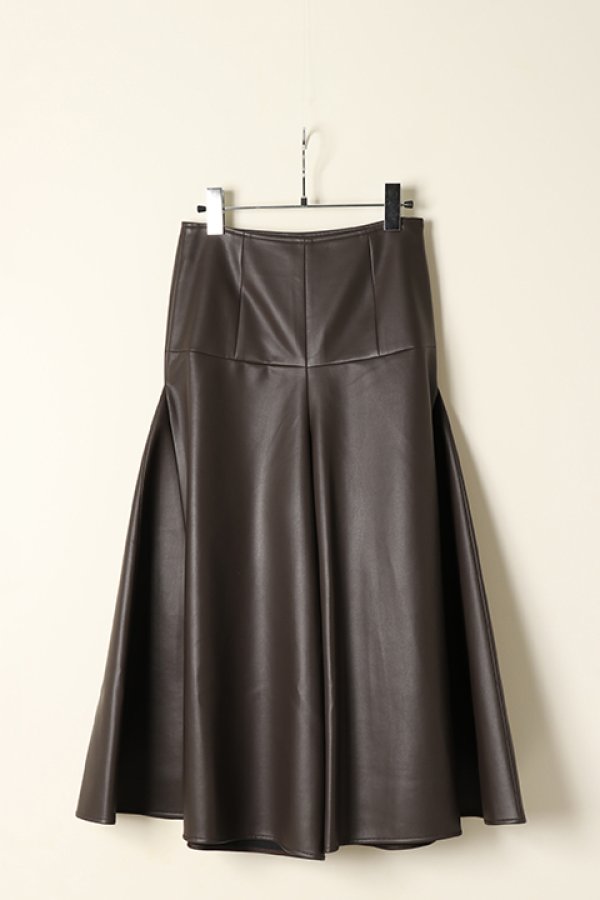 画像3: 【 40%OFF セール27,500円→16,500円】 DOUBLE STANDARD CLOTHING ダブルスタンダードクロージング フェイクレザーキュロットスカート{-BBA} (3)