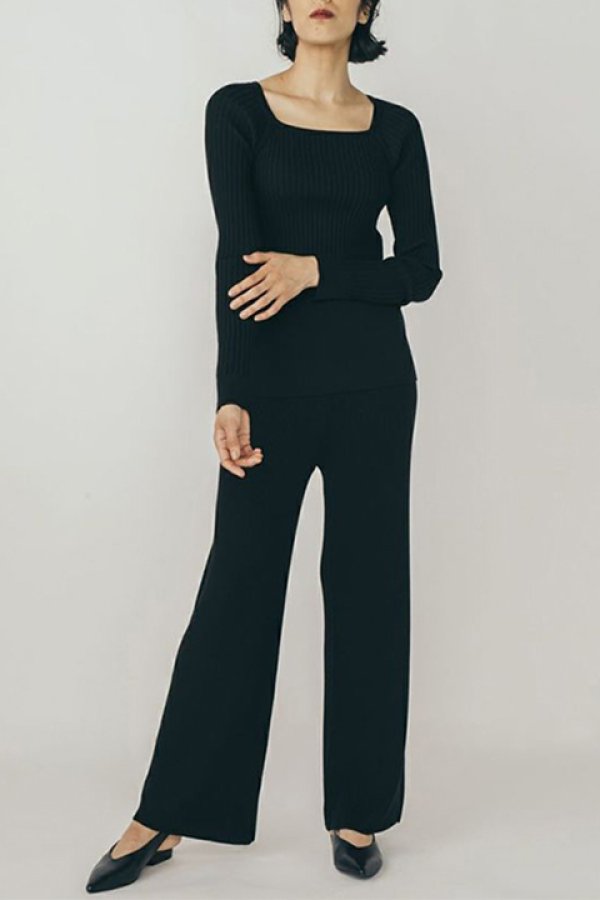 画像3: 【 40%OFF セール26,400円→15,840円】 DOUBLE STANDARD CLOTHING ダブルスタンダードクロージング Sov./ ワイドリブウールパンツ{-BAA} (3)