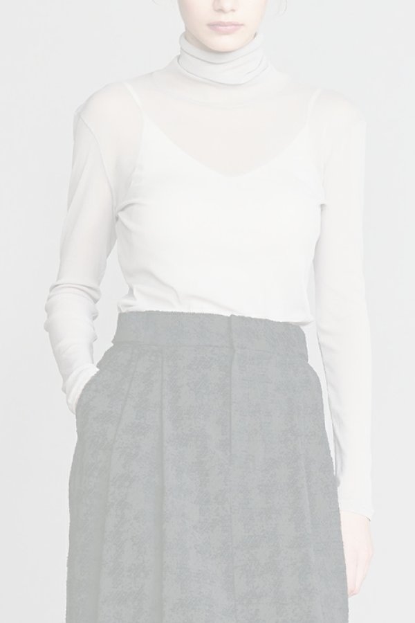 画像1:   ダブスタ ダブルスタンダードクロージング｜DOUBLE STANDARD CLOTHING Sov. / ハイネックチュールスキントップス{-BCA} (1)