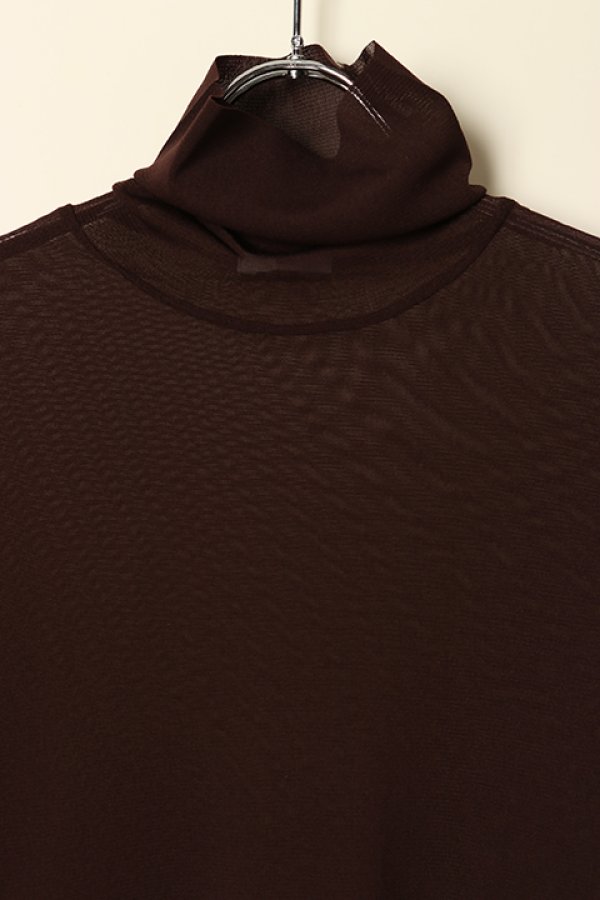 画像3: 【 40%OFF セール13,200円→7,920円】 ダブスタ ダブルスタンダードクロージング｜DOUBLE STANDARD CLOTHING Sov. / ハイネックチュールスキントップス{-BCA} (3)