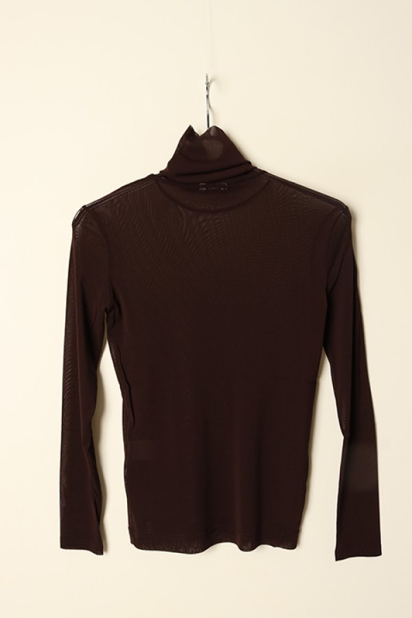 画像6: 【 40%OFF セール13,200円→7,920円】 ダブスタ ダブルスタンダードクロージング｜DOUBLE STANDARD CLOTHING Sov. / ハイネックチュールスキントップス{-BCA} (6)