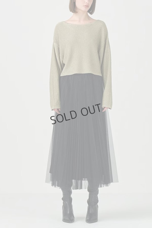 画像2: {SOLD}グレースコンチネンタル｜GRACE CONTINENTAL ダイアグラム DIAGRAM  ラメプリーツスカート{-BDA} (2)