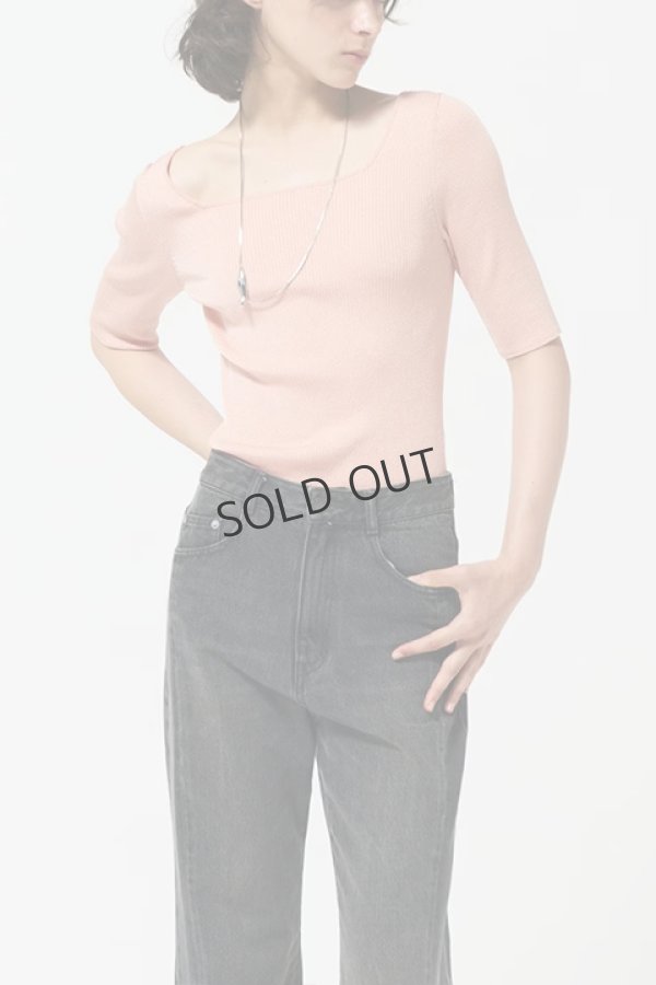 画像1: {SOLD}グレースコンチネンタル｜GRACE CONTINENTAL ダイアグラム DIAGRAM  ラメリブニットトップ{-BDA} (1)