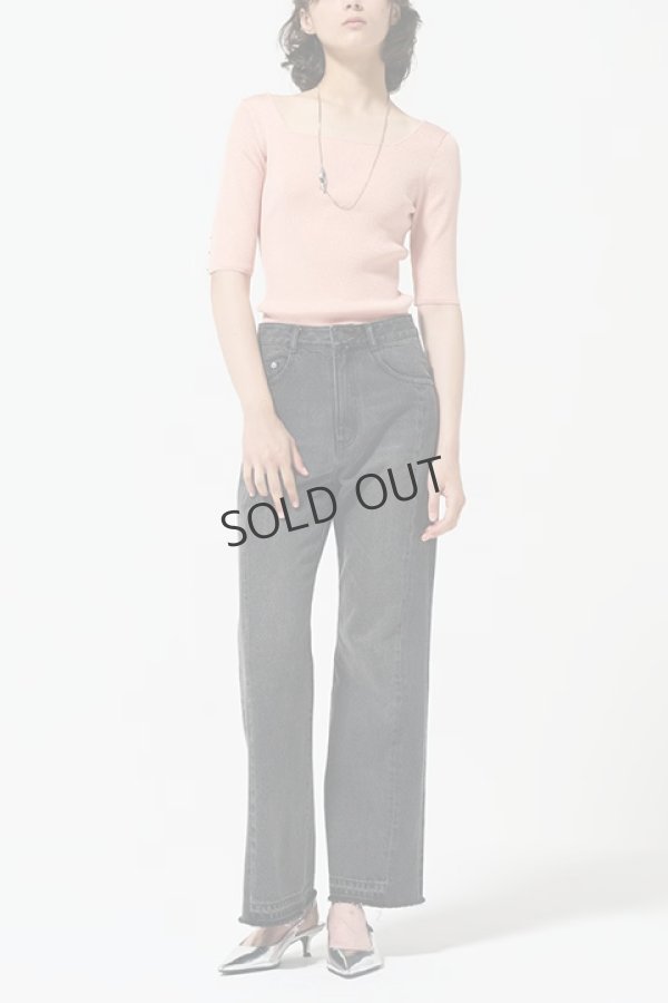 画像3: {SOLD}グレースコンチネンタル|GRACE CONTINENTAL ダイアグラム DIAGRAM  ラメリブニットトップ{-BDA} (3)