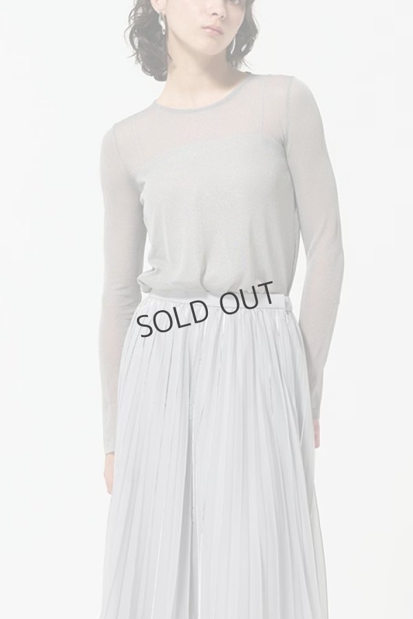 画像1: {SOLD}グレースコンチネンタル｜GRACE CONTINENTAL ダイアグラム DIAGRAM  シアークルーニットトップ {-BDA} (1)