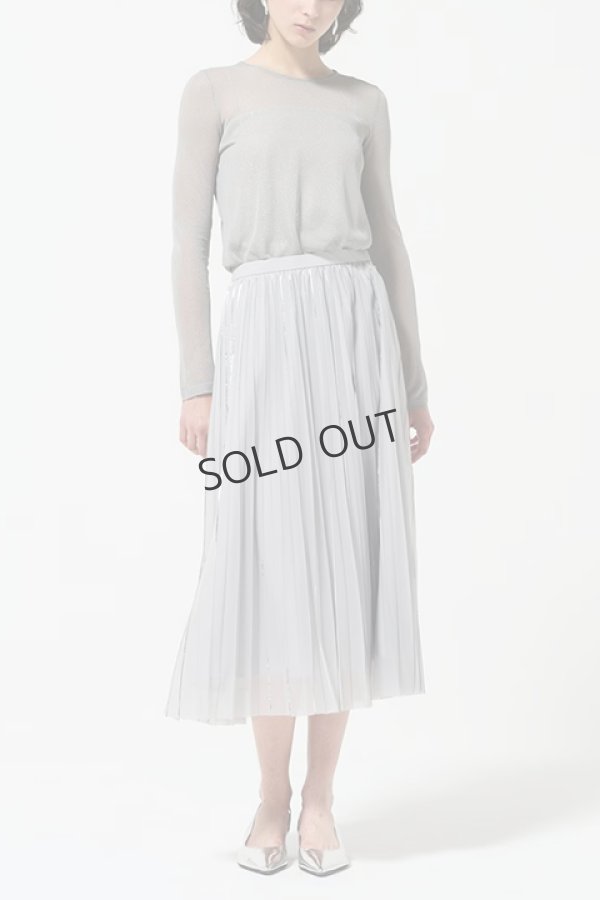 画像3: {SOLD}グレースコンチネンタル｜GRACE CONTINENTAL ダイアグラム DIAGRAM  シアークルーニットトップ {-BDA} (3)