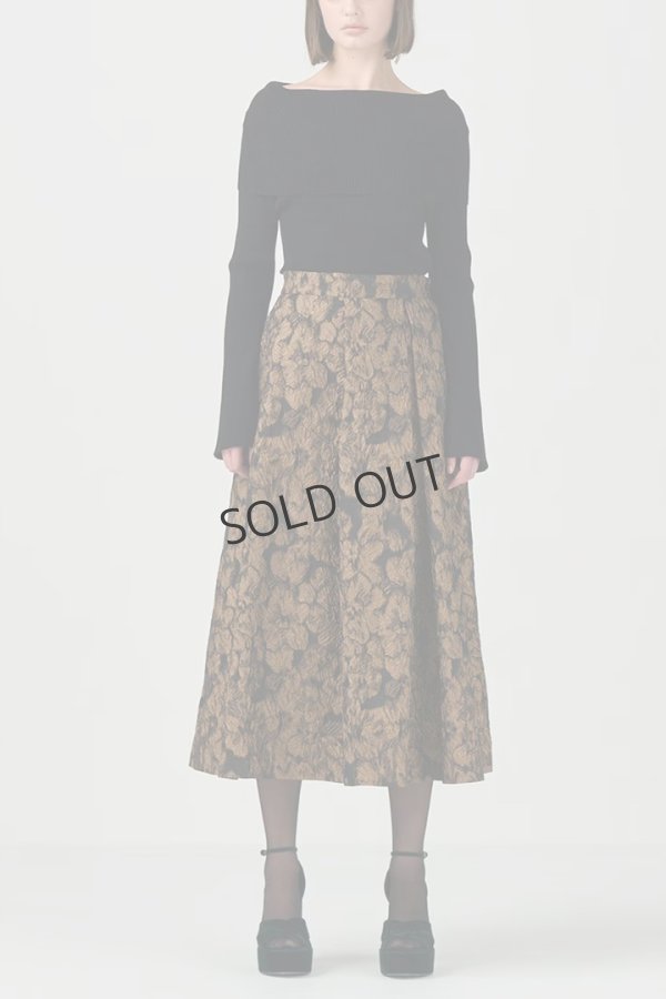 画像2: {SOLD}グレースコンチネンタル|GRACE CONTINENTAL ダイアグラム DIAGRAM  オフショルニットトップ{-BDA} (2)