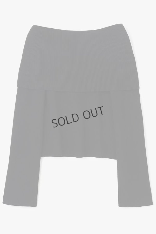 画像3: {SOLD}グレースコンチネンタル|GRACE CONTINENTAL ダイアグラム DIAGRAM  オフショルニットトップ{-BDA} (3)