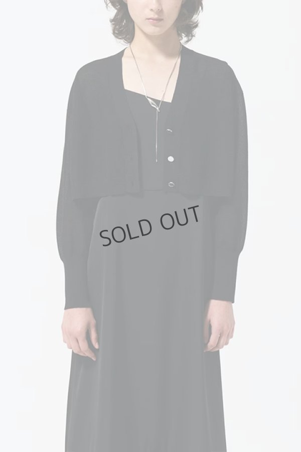 画像1: {SOLD}グレースコンチネンタル｜GRACE CONTINENTAL ダイアグラム DIAGRAM  シアーカノコニットカーディガン{-BDA} (1)