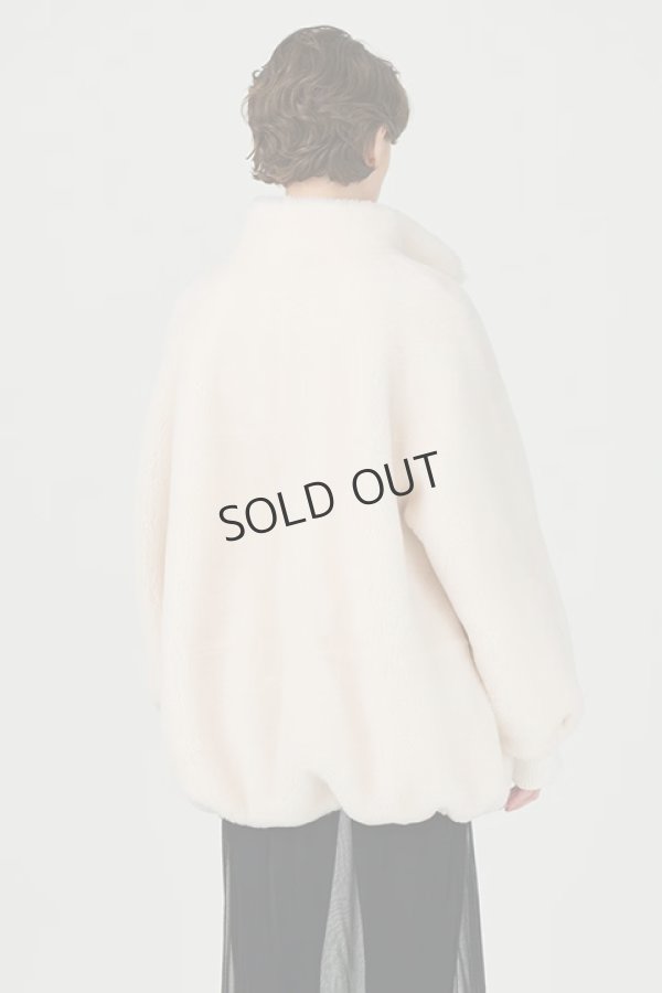 画像2: {SOLD}グレースコンチネンタル｜GRACE CONTINENTAL ダイアグラム DIAGRAM  ウールボアブルゾン{-BDA} (2)