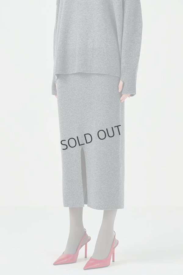 画像2: {SOLD}グレースコンチネンタル｜GRACE CONTINENTAL ダイアグラム DIAGRAM  クーマラムニットスカート{-BDA} (2)