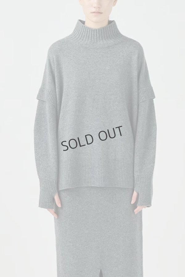 画像1: {SOLD}グレースコンチネンタル｜GRACE CONTINENTAL ダイアグラム DIAGRAM  クーマラムニットトップ{-BDA} (1)