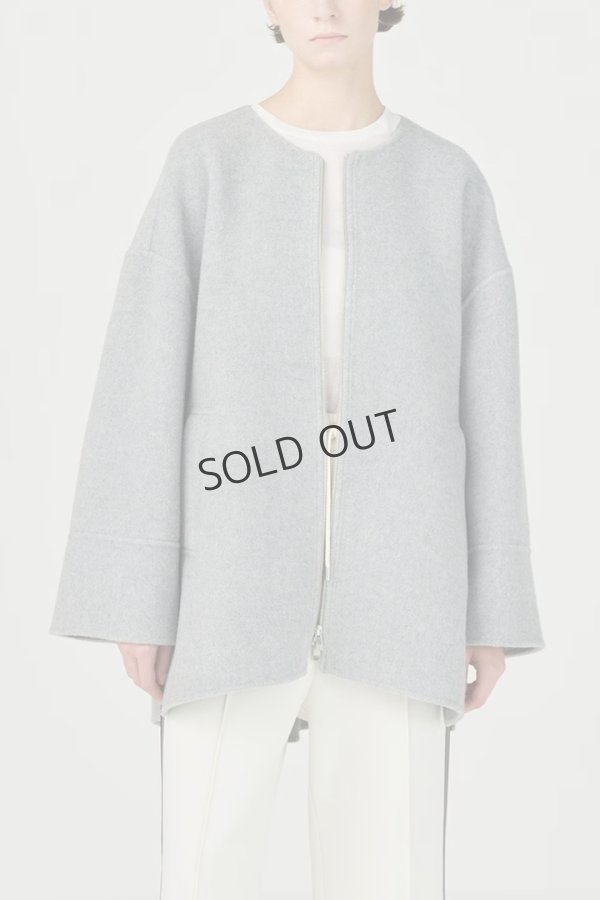 画像3: グレースコンチネンタル|GRACE CONTINENTAL ダイアグラム DIAGRAM  フードストールリバーコート{-BDA} (3)